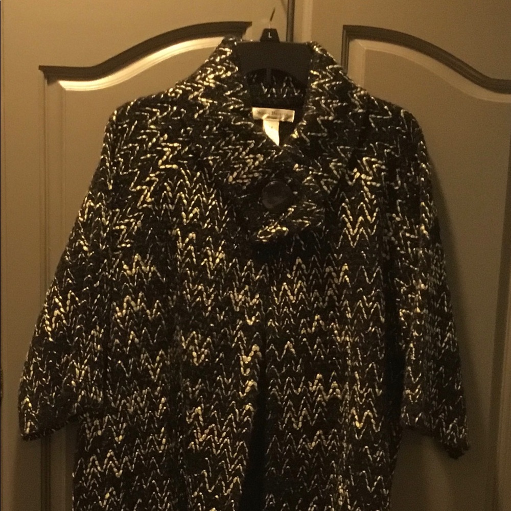 Black/White Wool Jacket